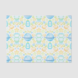 Schattigee Kinder Blue Outer Space Astronaut Tissuepapier