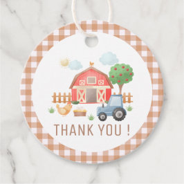 Schattigee Kinder boerderijdieren Verjaardag Dank  Bedankjes Labels