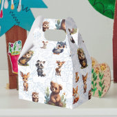 Schattigee Kinder bosdieren Patroon Bedankdoosjes