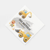 Schattigee Kinder bouwverjaardag Servet (Hoek)