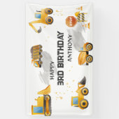 Schattigee Kinder bouwverjaardag Spandoek (Verticaal)