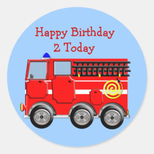 Schattigee Kinder Brandmotor Sticker/Label Cupcake Ronde Sticker