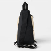 Schattigee kinder Camping Fox Naam toevoegen Sling Bag (Achterkant)
