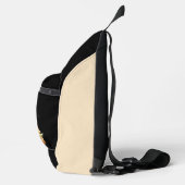 Schattigee kinder Camping Fox Naam toevoegen Sling Bag (Rechts)