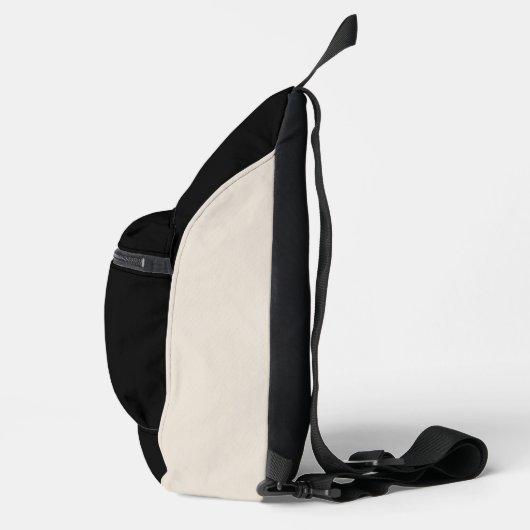 Schattigee kinder camping Voeg naam toe Herten Sling Bag (Rechts)