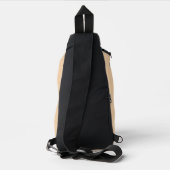 Schattigee kinder camping Voeg naam toe Lion Sling Bag (Achterkant)