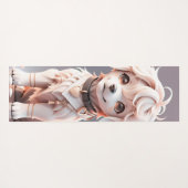 Schattigee Kinder Chibi Golden Retriever Puppy Cus Yogamat (Achterkant (horizontaal))