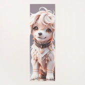 Schattigee Kinder Chibi Golden Retriever Puppy Cus Yogamat (Achterkant)