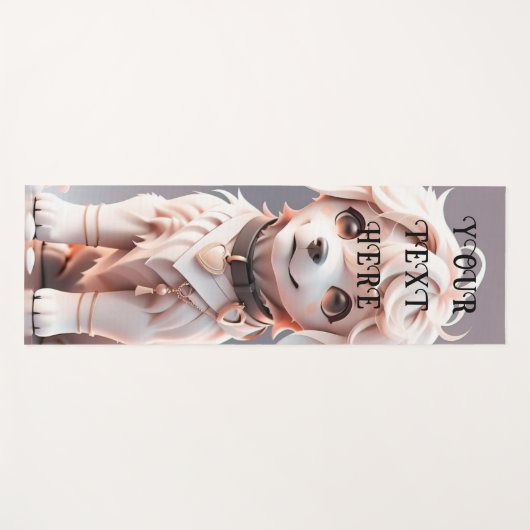 Schattigee Kinder Chibi Golden Retriever Puppy Cus Yogamat (Voorkant (horizontaal))