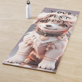 Schattigee Kinder Chibi Golden Retriever Puppy Cus Yogamat