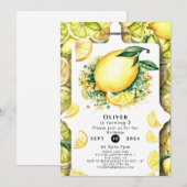 Schattigee Kinder Citroen Verjaardag Kaart (Voorkant / Achterkant)