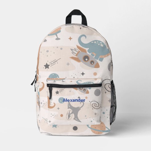 Schattigee Kinder Dinosaurus Custom Bedrukte Rugzak (Voorkant)