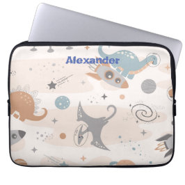 Schattigee Kinder Dinosaurus Custom Laptop Sleeve