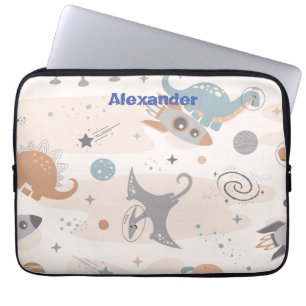 Schattigee Kinder Dinosaurus Custom Laptop Sleeve