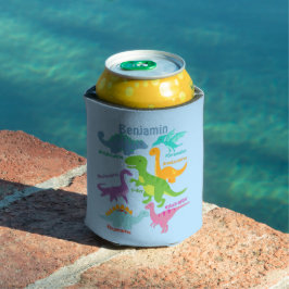 Schattigee Kinder dinosaurus en namen blauw Blikjeskoeler