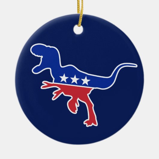 Schattigee kinder dinosaurus keramisch ornament (Voorkant)