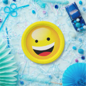Schattigee Kinder Emoji Party Happy Face Emoticon Papieren Bordje (Feest)