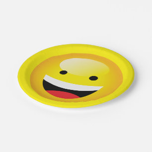 Schattigee Kinder Emoji Party Happy Face Emoticon Papieren Bordje