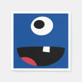 Schattigee Kinder Gekke Monster Face Monsters Part Servetten (Voorkant)