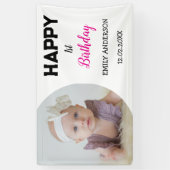 Schattigee Kinder Gepersonaliseerde Foto Age Verja Spandoek (Verticaal)