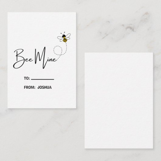 Schattigee Kinder gepersonaliseerde Valentijn Notitiekaartje (Voorkant / Achterkant)