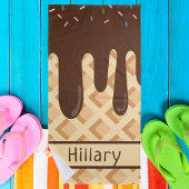 Schattigee Kinder Girly Monogram Strandlaken