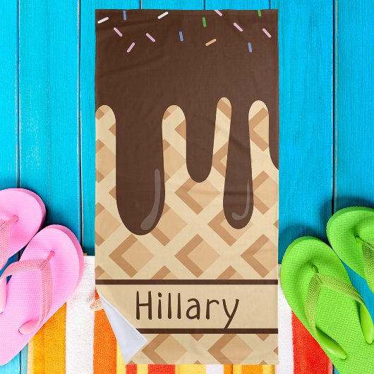 Schattigee Kinder Girly Monogram Strandlaken