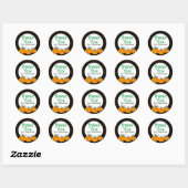Schattigee Kinder Halloween Dank u Ronde Sticker (Vel)