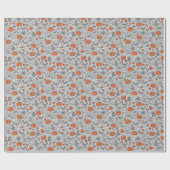 Schattigee Kinder Halloween Doodle Pattern Cadeaupapier (Vlak)