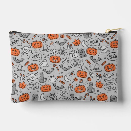 Schattigee Kinder Halloween Doodle Pattern Etui (Achterkant)