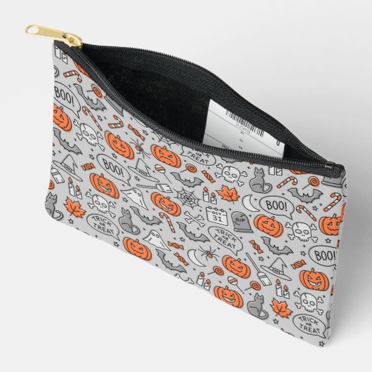 Schattigee Kinder Halloween Doodle Pattern Etui (Open)