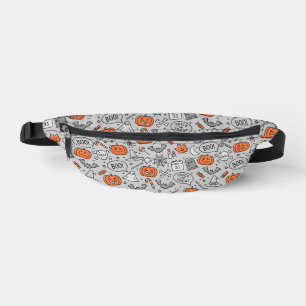 Schattigee Kinder Halloween Doodle Pattern Heuptasje