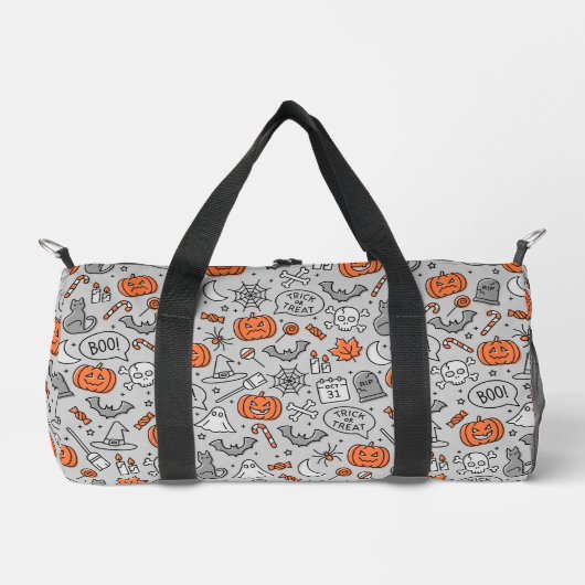 Schattigee Kinder Halloween Doodle Pattern Plunjezak (Voorkant)