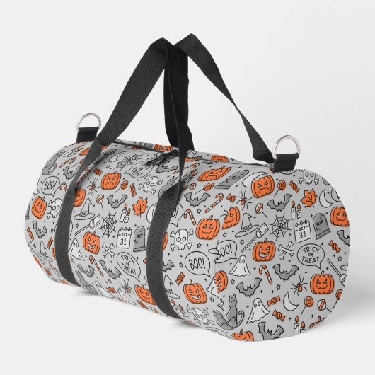 Schattigee Kinder Halloween Doodle Pattern Plunjezak (Linkerhoek)