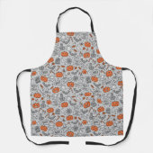 Schattigee Kinder Halloween Doodle Pattern Schort (Voorkant)