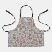 Schattigee Kinder Halloween Doodle Pattern Schort (Voorkant)