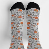 Schattigee Kinder Halloween Doodle Pattern Sokken (Top)