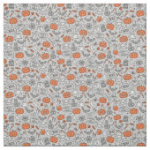 Schattigee Kinder Halloween Doodle Pattern Stof (Swatch)