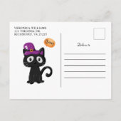 Schattigee Kinder Halloween Kostuum Party Spooky Uitnodiging Briefkaart (Achterkant)