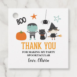 Schattigee Kinder Halloween Verjaardagsfeestje Dan Bedankjes Labels