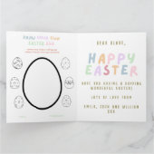 Schattigee Kinder Happy Easter Kleuring in Activit Kaart (Binnen)