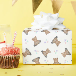 Schattigee Kinder Highland Koe Barnyard Verjaardag Cadeaupapier