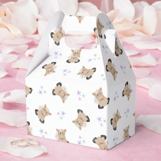 Schattigee Kinder Horse Barnyard Farm Animals Bedankdoosjes (Huwelijk)