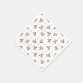 Schattigee Kinder Horse Barnyard Farm Animals Servet (Hoek)