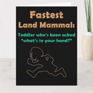Schattigee Kinder Humor: snelste land zoogdier peu Kaart