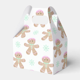 Schattigee Kinder Kerst Gingerbread Cookie Pattern Bedankdoosjes
