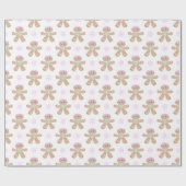 Schattigee Kinder Kerst Gingerbread Cookie Pattern Cadeaupapier (Vlak)