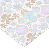 Schattigee Kinder Kerst Gingerbread Cookie Pattern Korte Tafelloper (Hoek)