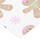 Schattigee Kinder Kerst Gingerbread Cookie Pattern Tafelkleed (Gekanteld)