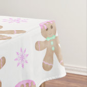 Schattigee Kinder Kerst Gingerbread Cookie Pattern Tafelkleed (Voorbeeld)